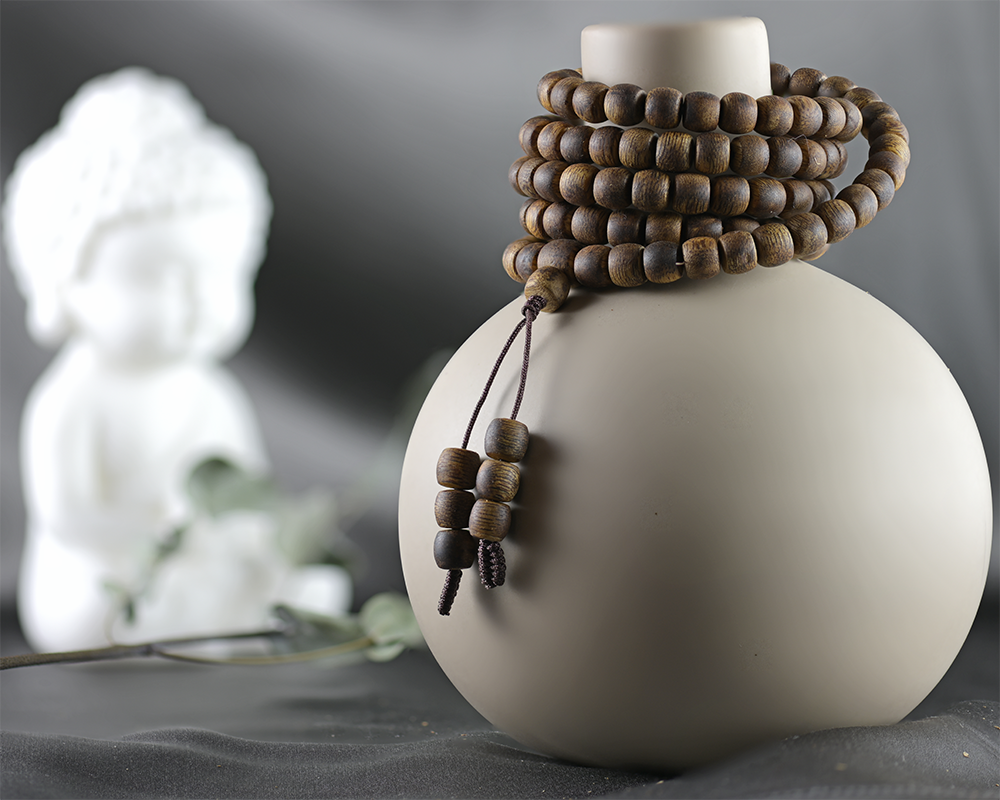 Large mala hot sale bead necklace