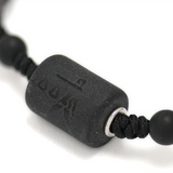 Zodiac Sign Sterling Silver Rings Black Cord Threaded Amulet Bracelet
