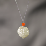 White Jade Radiance Necklace Pendant for Men and Women