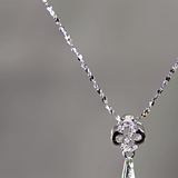 Seaform Green Jade Necklace Pendant with Sterling Silver Chain