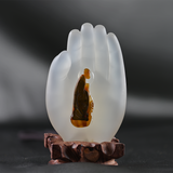Tranquil Buddha Palm Blessings Palmstone Agate Therapeutic Bracelet