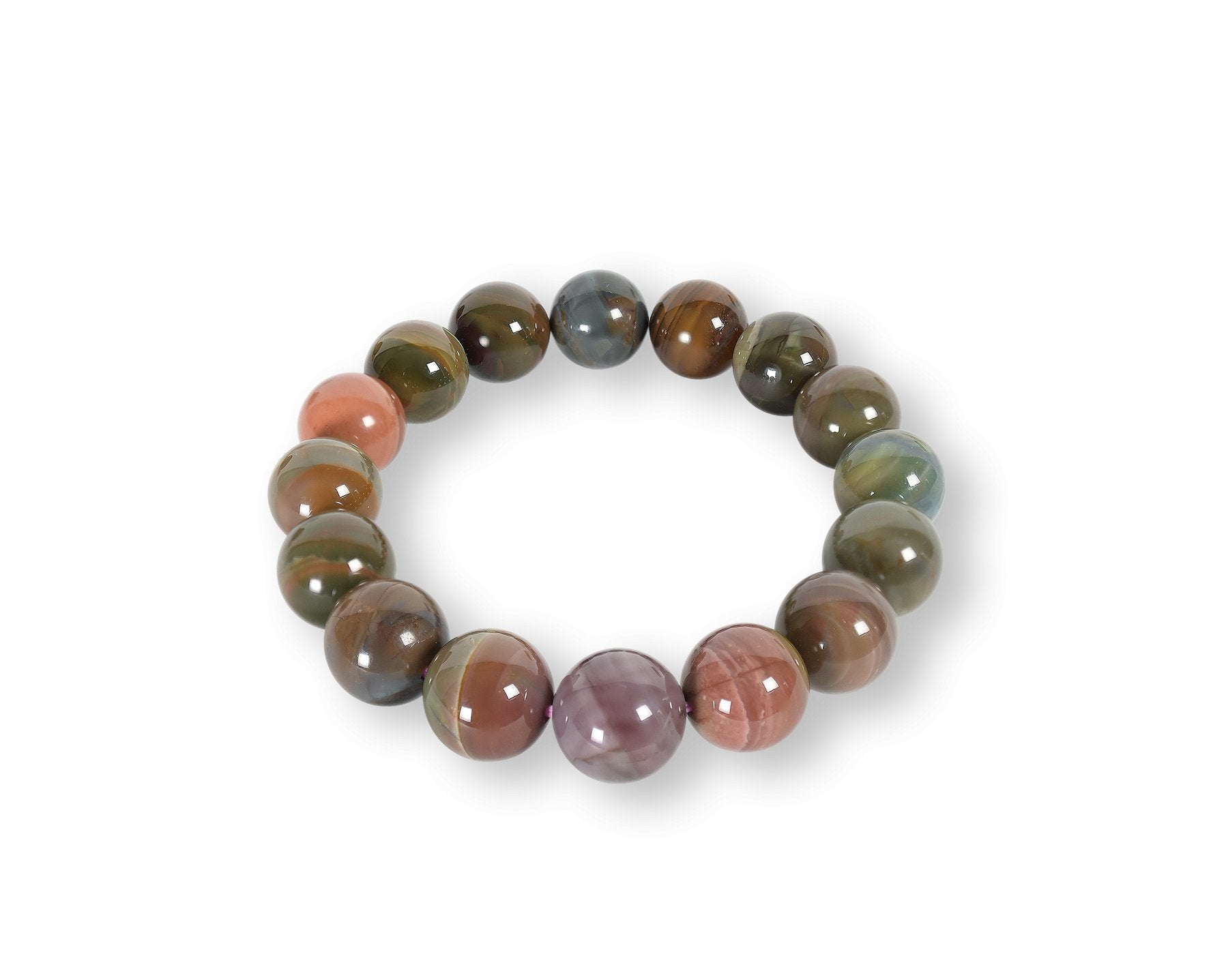 Celestial Dreamscape Agate Gemstone BraceletVR H Concepts