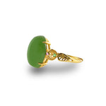 Jubilation Green Jade Gold RingVR H Concepts