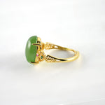 Jubilation Green Jade Gold RingVR H Concepts