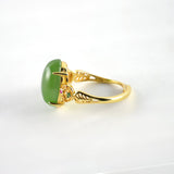 Jubilation Green Jade Gold RingVR H Concepts