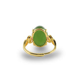 Jubilation Green Jade Gold RingVR H Concepts