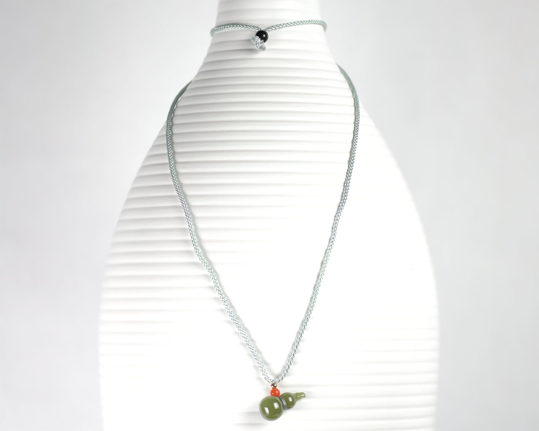 Vintage Green Jade Necklace PendantVR H Concepts