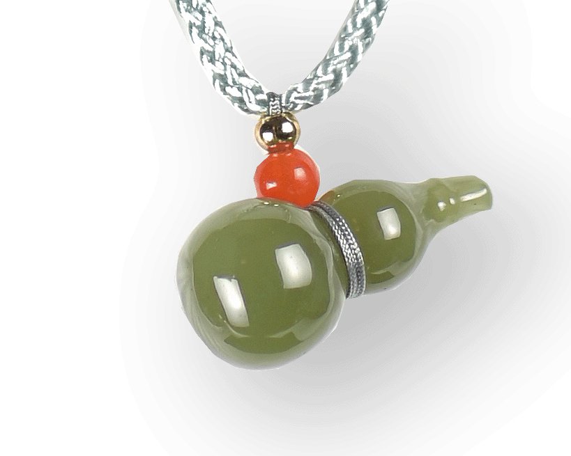 Vintage Green Jade Necklace PendantVR H Concepts