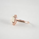 White Jade Rose Gold RingVR H Concepts