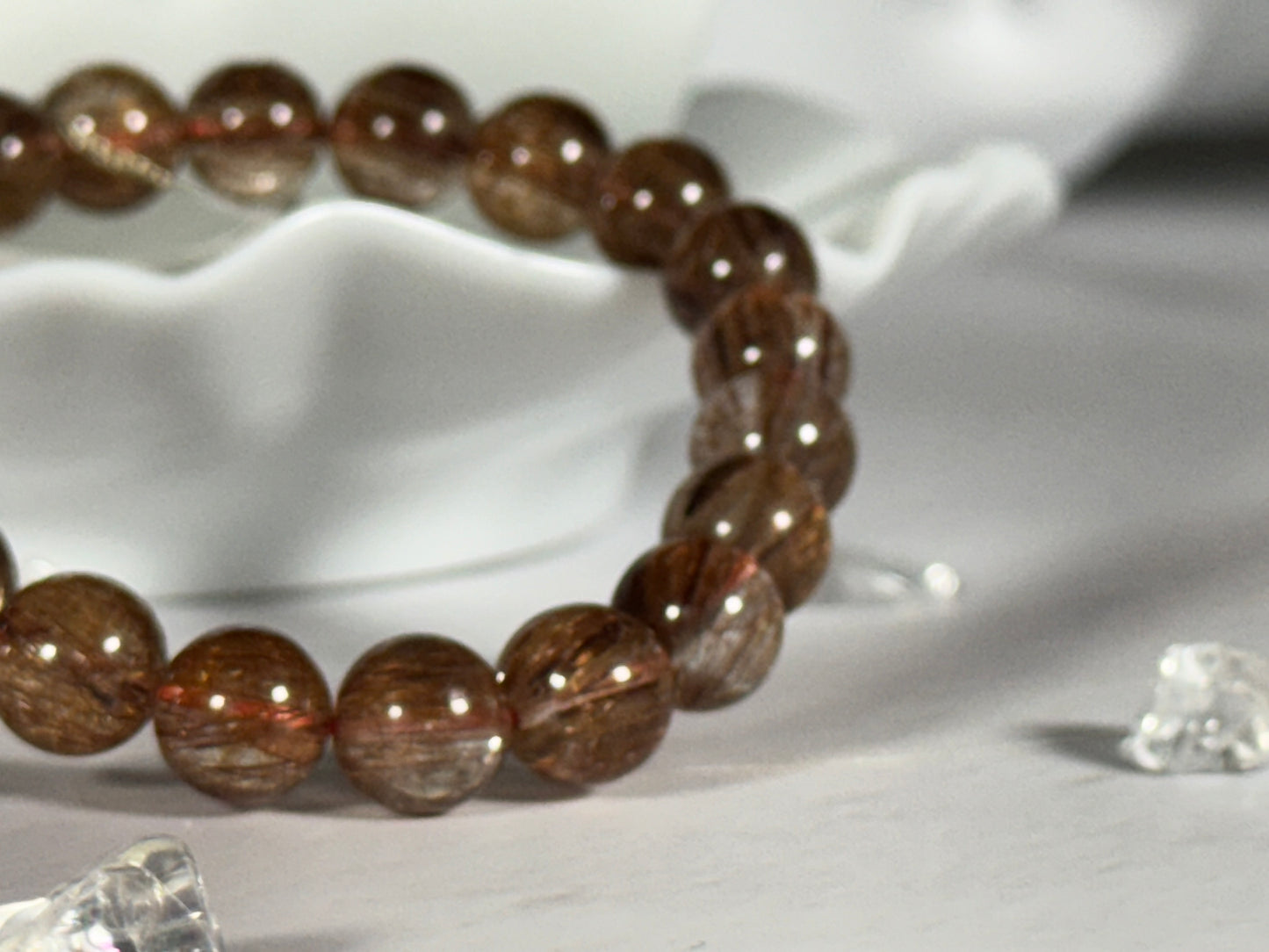 Copper Rutile Quartz Bracelet