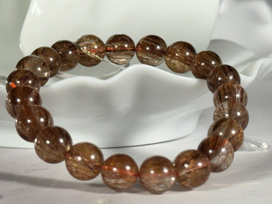 Copper Rutile Quartz Bracelet