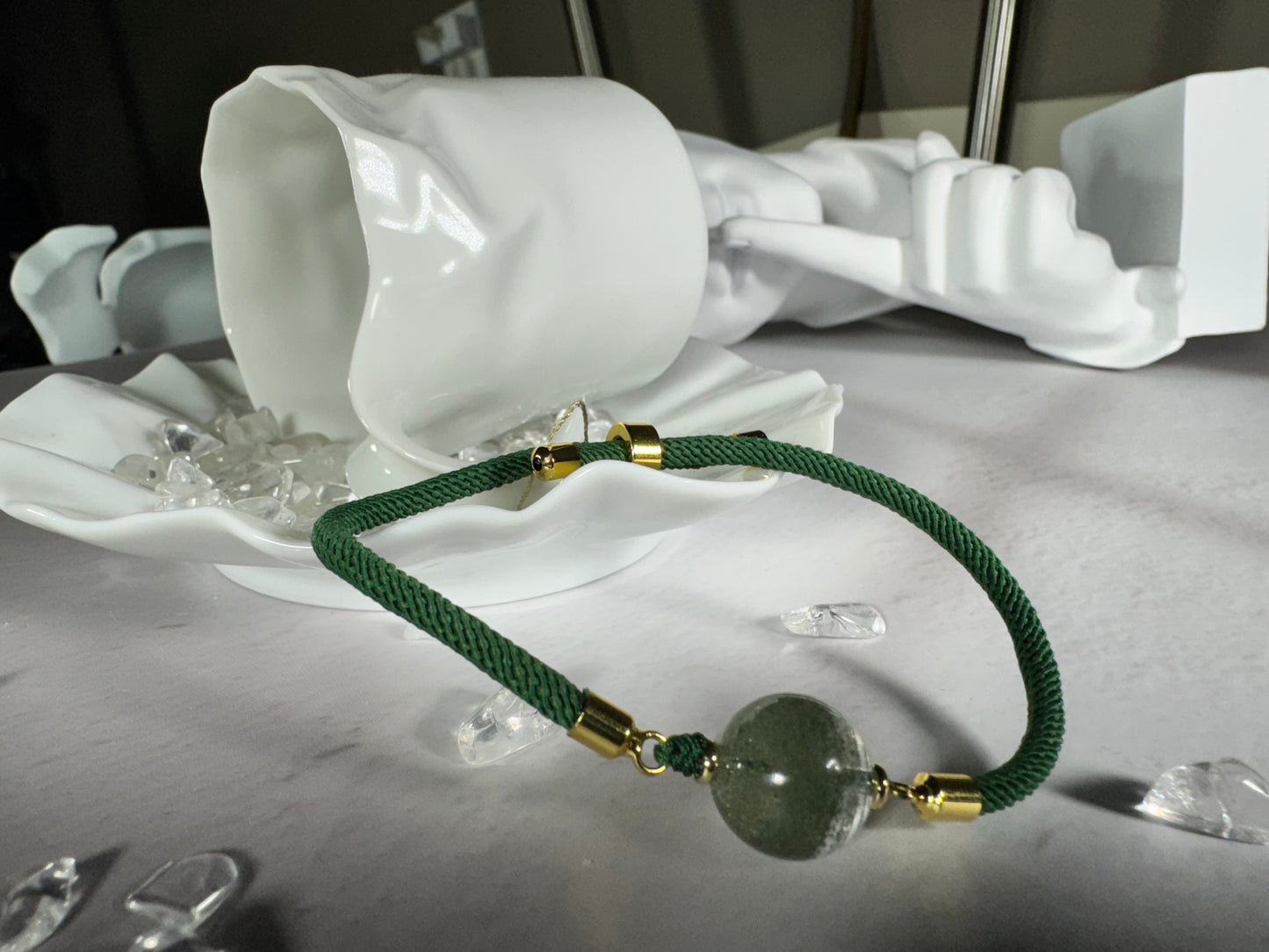 The Green Phantom “Half Bowl” Crystal Bracelet