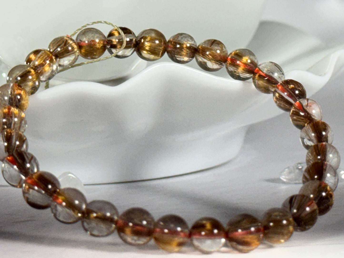 Copper Rutile Quartz Bracelet