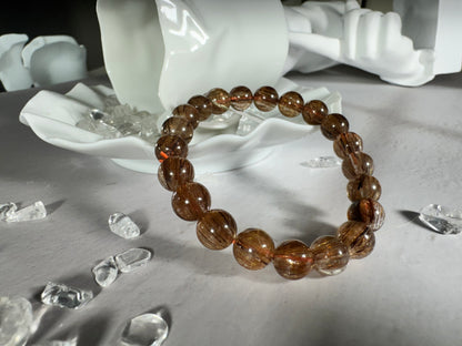 Copper Rutile Quartz Bracelet