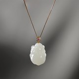 Jade Gemstone Perfection Gold Necklace Pendant