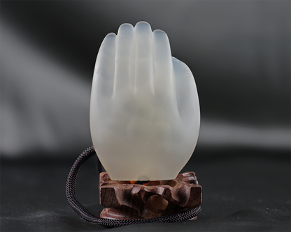 Tranquil Buddha Palm Blessings Palmstone Agate Therapeutic Bracelet