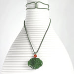 Emerald Green Jade Jewel Necklace PendantVR H Concepts