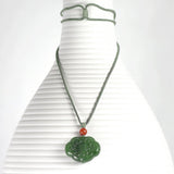 Emerald Green Jade Jewel Necklace PendantVR H Concepts