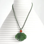 Emerald Green Jade Jewel Necklace PendantVR H Concepts