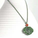 Emerald Green Jade Jewel Necklace PendantVR H Concepts