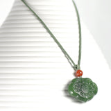 Emerald Green Jade Jewel Necklace PendantVR H Concepts