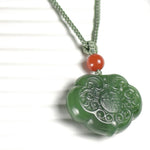 Emerald Green Jade Jewel Necklace PendantVR H Concepts