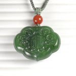 Emerald Green Jade Jewel Necklace PendantVR H Concepts