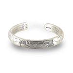 Lotus Silver Handcrafted Bangle BraceletVR H Concepts