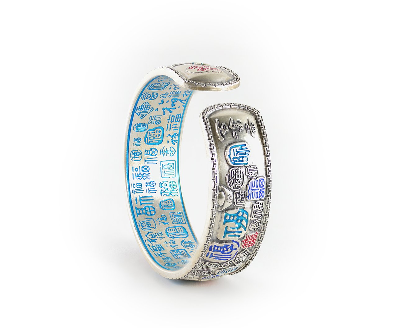 Lucky Silver Handcrafted Bangle BraceletVR H Concepts