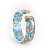 Lucky Silver Handcrafted Bangle BraceletVR H Concepts
