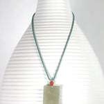Slate White Jade Necklace PendantVR H Concepts