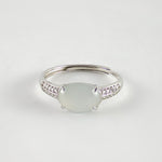 White Jade Silver RingVR H Concepts