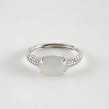 White Jade Silver RingVR H Concepts